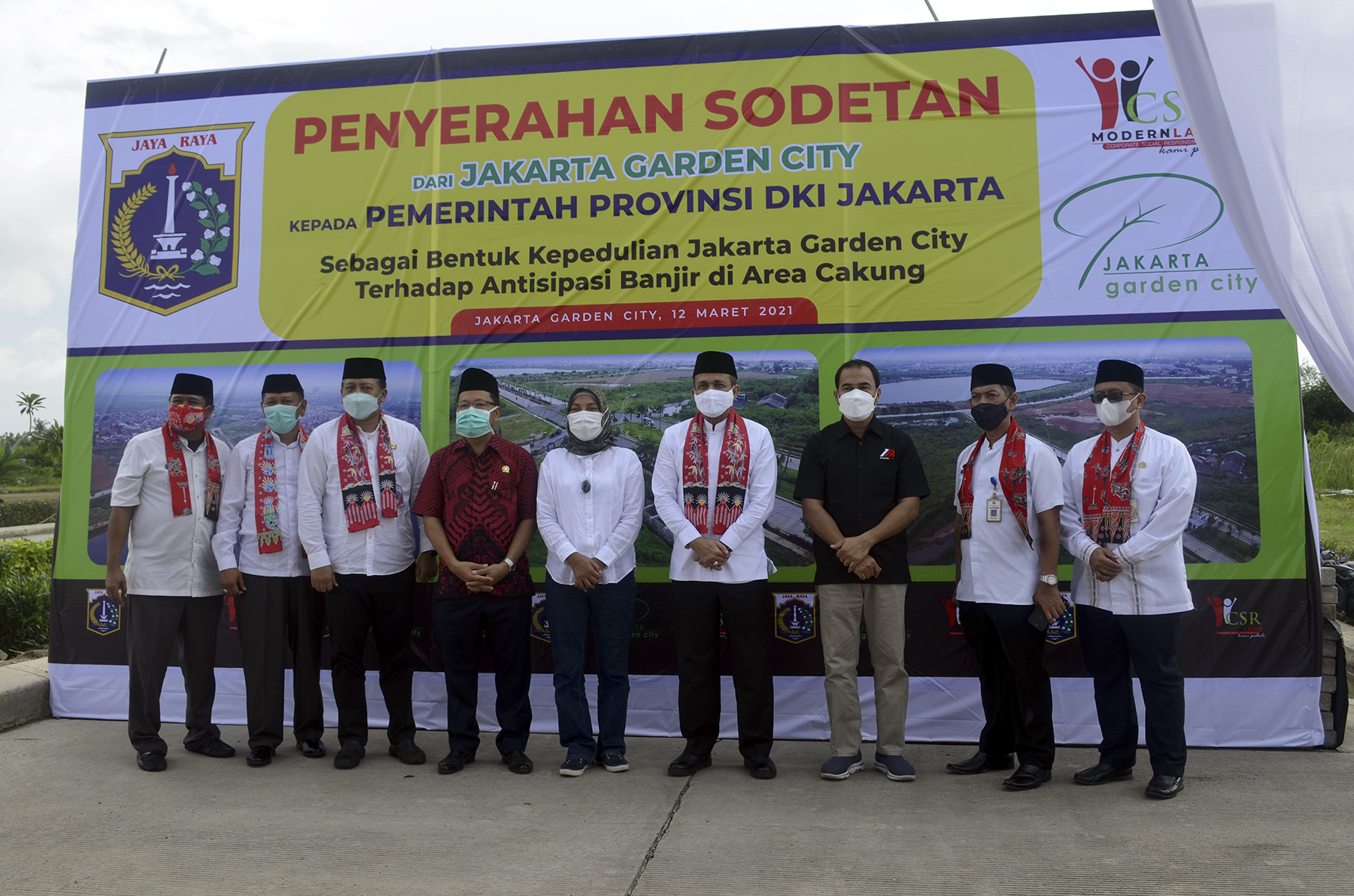 Antisipasi Ancaman Banjir, Modernland Serahkan Sodetan JGC- KBT Ke Pemprov DKI Jakarta
